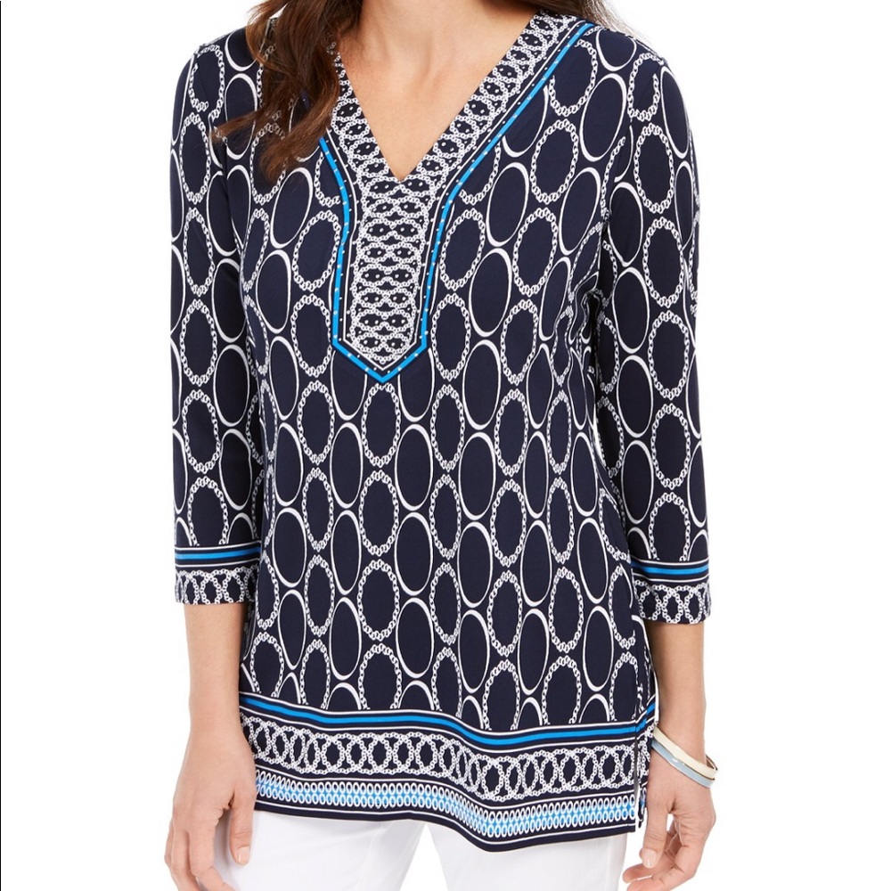 JM COLLECTION Women’s Petite Small Top GREAT COND